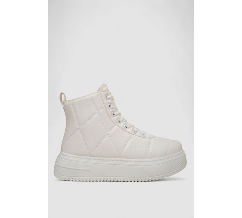 Кеди жіночі на хутрі, колір білий, 248RK09