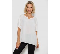 Блуза женская однотонная, цвет молочный, 244RM208