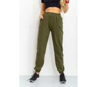 Спорт штани жіночі, колір темно-зелений, 206R001