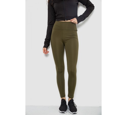 Лосини утеплені, колір хакі, 243R051-4