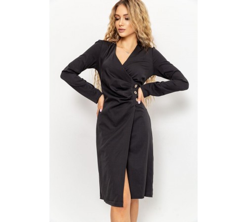Сукня, колір чорний, 176R1050