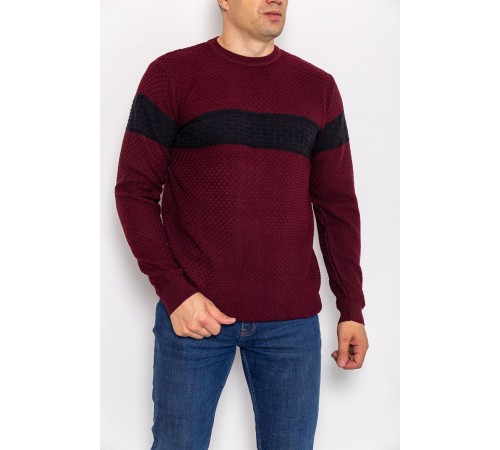 Светр чоловічий, колір бордовий, 161R730