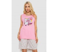 Пижама женская с принтом, цвет розовый, 243R8495