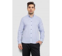 Чоловіча сорочка з принтом, колір блакитний, 186R7071