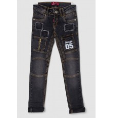 Джинси дитячі для хлопчика, колір чорний, 247R8414