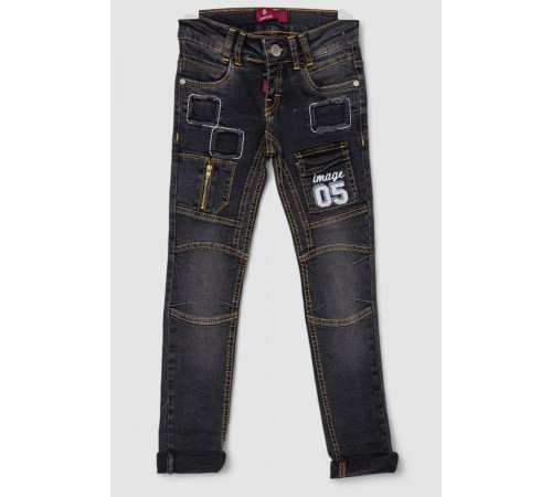 Джинси дитячі для хлопчика, колір чорний, 247R8414