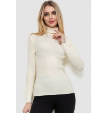 Гольф жіночий однотонний, колір кремовий, 244R001