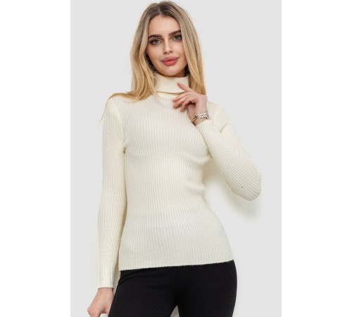 Гольф женский однотонный, цвет кремовый, 244R001