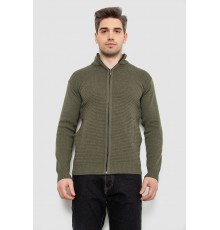 Кофта чоловіча на блискавці з кишенями, колір хакі, 161R1053