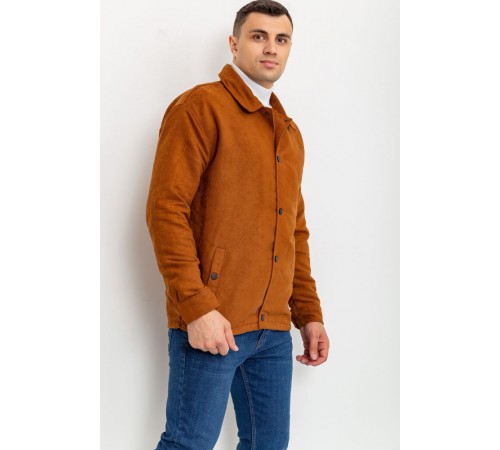 Вітровка чоловіча на кнопках, колір світло-коричневий, 131R3022