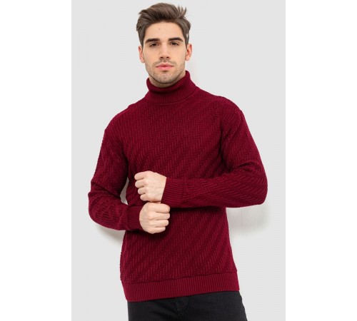 Гольф чоловічий, колір бордовий, 161R696