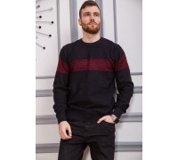 Светр чоловічий, колір чорно-бордовий, 161R730