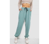 Штани жіночі катонові, колір оливковий, 244RLE-075