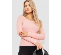 Водолазка жіноча в рубчик, колір світло-персиковий, 204R9024