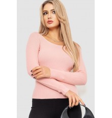 Водолазка жіноча в рубчик, колір світло-персиковий, 204R9024