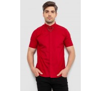 Рубашка мужская однотонная, цвет бордовый, 214R6917