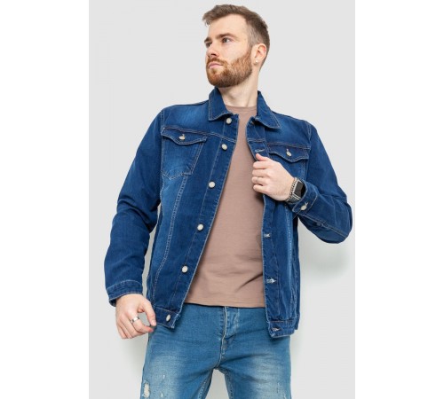 Джинсова куртка чоловіча, колір синій, 157R0110