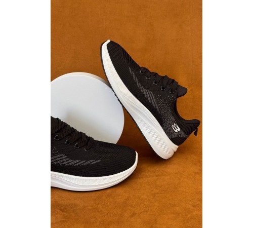 Кроссовки мужские текстильные, цвет черный, 244RJ1077