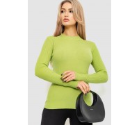 Водолазка жіноча в рубчик, колір фісташковий, 204R9029