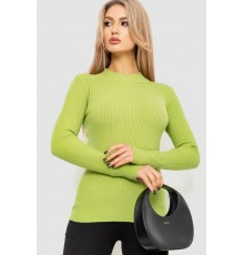 Водолазка жіноча в рубчик, колір фісташковий, 204R9029