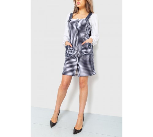Сарафан жіночий, колір синьо-білий, 230R107-1