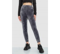 Спорт штани женские велюровые, цвет серый, 244R5569