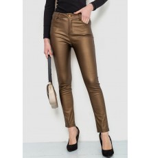 Брюки женские стрейч, цвет темно-золотистый, 246R3019