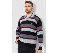 Свитер-обманка мужской, цвет серо-черный, 161R901