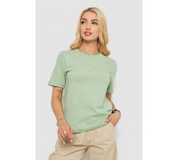 Футболка женская однотонная, цвет оливковый, 241R1800