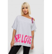 Футболка женская с принтом, цвет серый, 244R2158