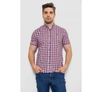 Рубашка мужская в клетку, цвет молочный, 214R2445-6