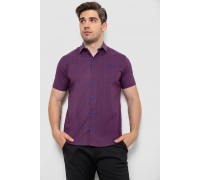 Рубашка мужская с принтом, цвет сливовый, 214R7332-1