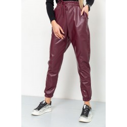 Лосины женские на флисе, цвет бордовый, 164R150