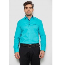 Рубашка мужская, цвет бирюзовый, 214R7086 Рубашка мужская, цвет бирюзовый, 214R7086