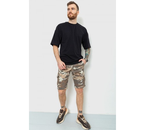 Шорти чоловічі камуфляж, колір бежево-сірий, 157RP300-4