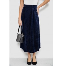 Спідниця оксамитова годе, колір синій, 167R375