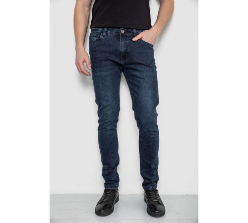 Джинси чоловічі демісезонні, колір темно-синій, 243R8689-6