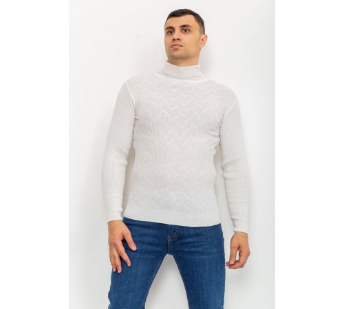 Светр-гольф чоловічий, колір молочний, 161R892