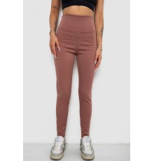 Лосини однотонні у рубчик утеплені на флісі, колір сливовий, 238R605