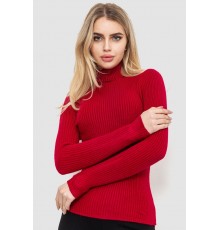 Гольф жіночий однотонний, колір бордовий, 244R001