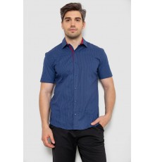 Сорочка чоловіча з принтом, колір синій, 214R7129