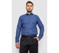 Сорочка чоловіча однотонна, колір синій, 214R817