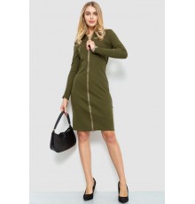 Сукня на блискавці, колір хакі, 204R3059