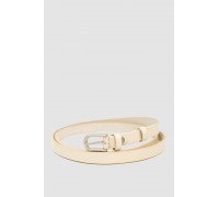 Ремень женский тонкий, цвет светло-бежевый, 196R15Y0W15