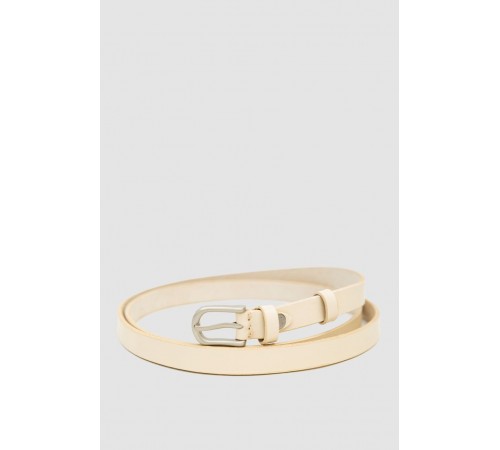 Ремінь жіночий тонкий, колір світло-бежевий, 196R15Y0W15