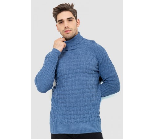 Гольф-светр чоловічий, колір джинс, 161R619