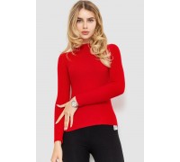 Водолазка жіноча однотонна, колір червоний, 204R019