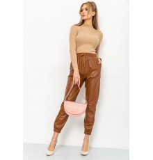 Лосини жіночі на флісі, колір коричневий, 164R150