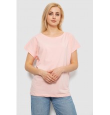 Футболка женская однотонная, цвет персиковый, 244R2300