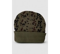 Шапка чоловіча камуфляж на хутрі, колір хакі, 244RM49